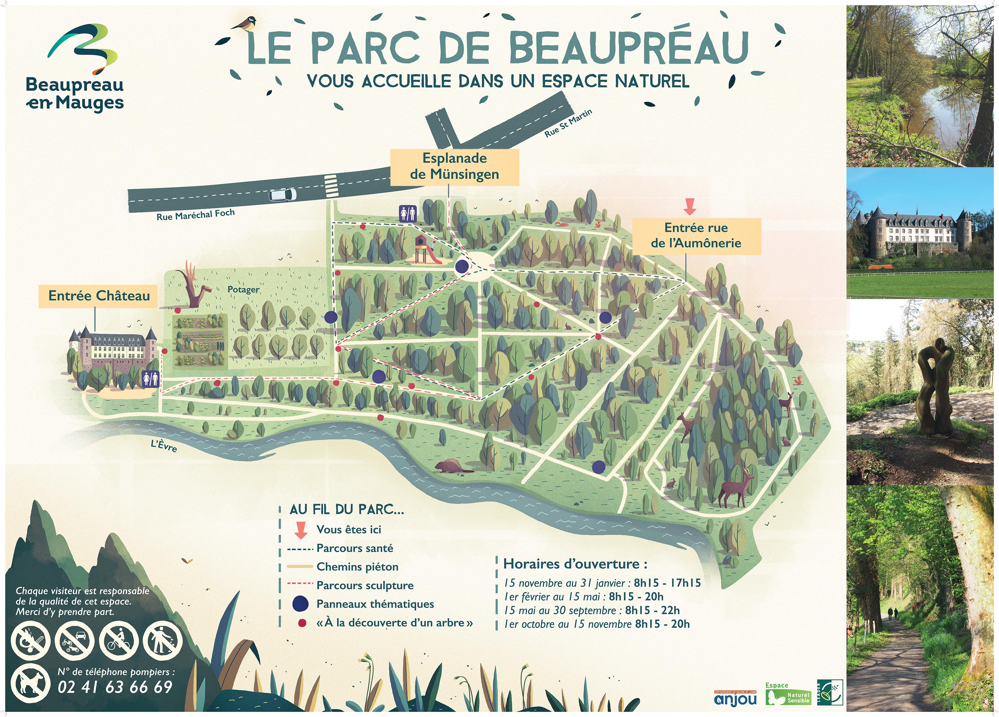 Nouveau plan du Parc de Beaupréau