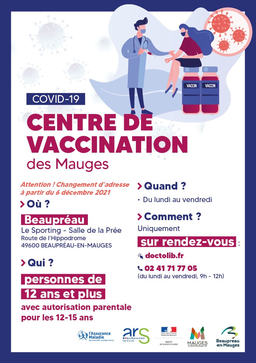 affiche A3 centre vaccination 6decembre2021